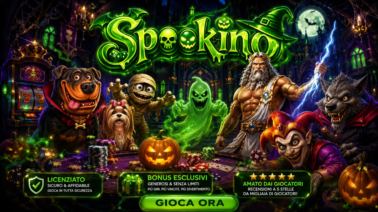 Bonus di benvenuto Spookino: 100% fino a 500 € + 200 giri gratis